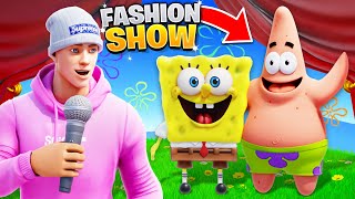 I joined a Fashion Show as SPONGEBOB amp PATRICK [upl. by Gunner]