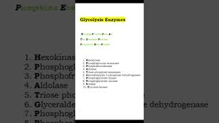 Glycolysis Enzyme Mnemonics Easiest Way to Remember 2024 biochemistrymnemonics usmle [upl. by Tench]