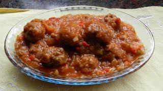 Albóndigas de carne y avena [upl. by Susejedairam]