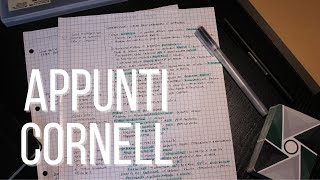 Prendere Appunti MIGLIORI  Come uso il Metodo Cornell [upl. by Lombardi652]