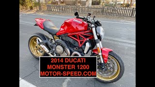 2014 Ducati Monster 1200  MotorSpeedcom [upl. by Raybourne168]