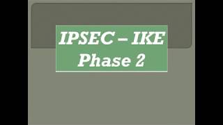 IPSEC – IKE Phase 2  TAMIL [upl. by Ahtram]