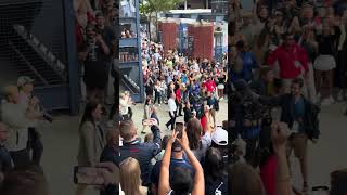 Aryna Sabalenka Walking Out Arthur Ashe with 2024 US Open Trophy [upl. by Torrin913]