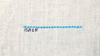 How to Back Stitch [upl. by Saxen]