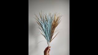 Paper Pampas Grass DIY How to make Pampas Grass from paper [upl. by Anairb385]