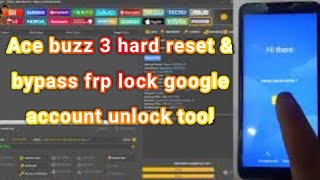 Ace Buzz 3 hard reset amp bypass frp lock google account unlock tool [upl. by Fantasia224]