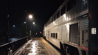 Amtrak PO51 With AmtrakPO30s Superliner cars Trailer Behind 51s Regular Consist [upl. by Filemon]