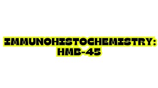 IMMUNOHISTOCHEMISTRY HMB45 [upl. by Ahsilam121]