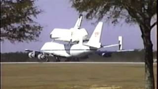 Space Shuttle Pays a Visit to Eglin AFB [upl. by Lleznov385]