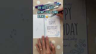 Quick easy card to make with your Cricut machine😍 cricutmaker cricutexploreair birthday cricut [upl. by Rich]