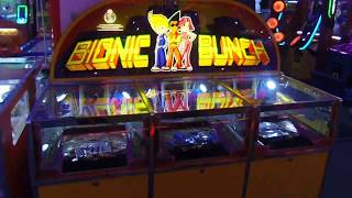 Bionic Bunch Pusher Amusement Arcade Machine [upl. by Miquela]