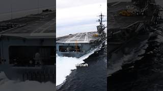 How Fighter Jets Land On Aircraft Carriers shorts [upl. by Kenney]