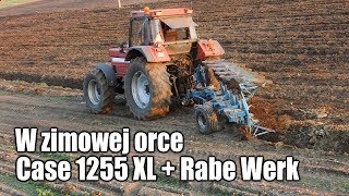 W zimowej orce Case 1255 XL z 5 skibowym pługiem Rabe Werk [upl. by Ecnahs939]