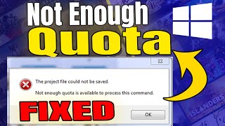 How to Fix  0x80070718 Not enough quota is available to process this command [upl. by Buddy]