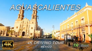 Aguascalientes 4K  Conduciendo al amanecer por el centro  🚗 Driving Tour [upl. by Aztiram508]