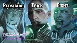 Dragon Age The Veilguard Endings  Persuade Trick Fight Solas  Secret Ending [upl. by Herwick]