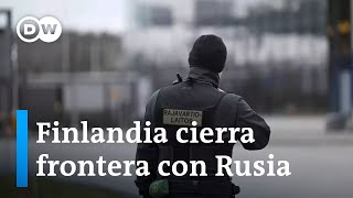 Finlandia cierra todos sus pasos fronterizos con Rusia menos uno [upl. by Pengelly]