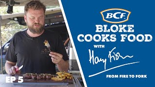 Steak and Chimichurri  Bloke Cooks Food with Harry Fisher [upl. by Ynwat]