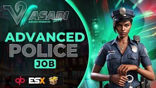 Wasabis Advanced Police Job Update  QBCore ESX  180 [upl. by Ladnek168]