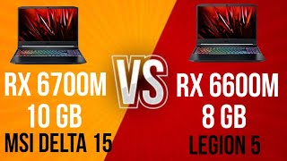 RX 6600M LENOVO LEGION 5 VS RX 6700M MSI DELTA 15 ON 1080P ITS S WORTH TO UPGRAD [upl. by Atenik371]