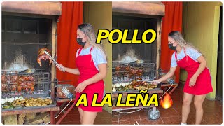 ESTE ES MI NUEVO TRABAJO Cocino POLLO A LA LEÑA🤤 PUESTOS DE COMIDA RÁPIDA🤑 [upl. by Xenophon]