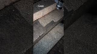 Laser cleaning of granite stairs – HULK 500 edition [upl. by Dix719]