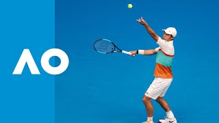 Ivo Karlovic v Kei Nishikori match highlights 2R  Australian Open 2019 [upl. by Brackett]