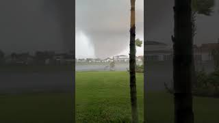 A Hurricane Milton Tornado gets way too close in Palm Beach County FL shorts shortvideo [upl. by Nedia]