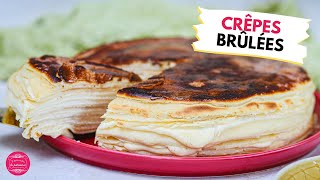 Gâteau de crêpes façon crème brûlée à la vanille [upl. by Spatola341]