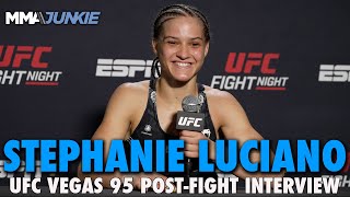 Stephanie Luciano Happy to Prove Dana White Right in Awarding Contract on DWCS  UFC on ESPN 61 [upl. by Lopez]