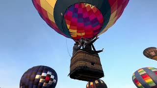 Mass Ascension Launch Hot Air Affair 2024 Hudson Wisconsin [upl. by Idhem222]