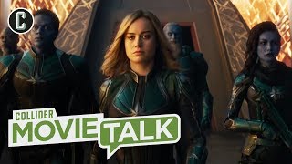 Captain Marvel Trailer Further Reveals Brie Larson’s Powerful Superhero  Movie Talk [upl. by Berlyn]