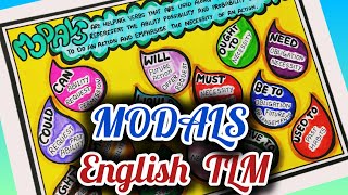 Modalsmodals in english grammartlmmodals projectmodal chartmodal verbsmodal tlmenglish tlm [upl. by Elephus]