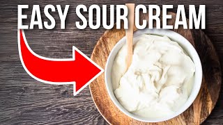 Raw Milk Sour Cream Recipe  How To Make Clabbered Cream [upl. by Orimlede]