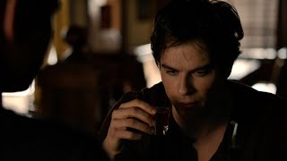 TVD 5x17  Damon getting drunk at the bar after breaking up with Elena  HD [upl. by Sena]