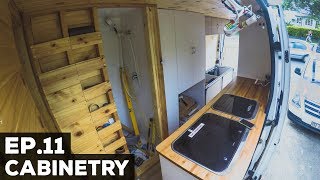 S1E11 Sprinter Van Conversion  Cabinetry [upl. by Friedberg411]