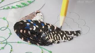 Luneville Embroidery Tutorial Professional Lesson 9 [upl. by Arber]