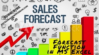 Forecast Function in MS Excel [upl. by Ahsenod]