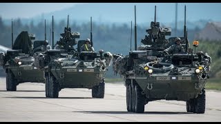 US Army Convoy Enters Czech Republic for Saber Strike Drills [upl. by Liggett]