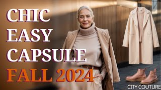 Capsule Wardrobe Essentials For Women Over 50 FALL 2024 [upl. by Nanji]