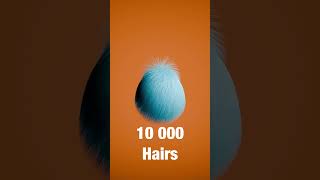 10 vs 100 000 Hair Simulation [upl. by Wixted]