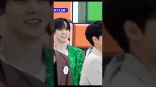 Hyung Vs Maknae ATEEZ Kiss Down🤭🤣 atiny ateez seonghwa jongho kpop shorts short [upl. by Aivatnahs]