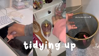 tidy up with me tiktok asmr [upl. by Orodisi115]