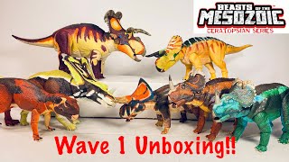 Beasts of the Mesozoic Ceratopsians Wave 1 Unboxing INCREDIBLE [upl. by Tedie]