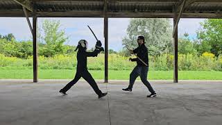 Kendo vs Arnis Training [upl. by Bertold]