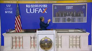 Lufax Holding Ltd NYSE LU Virtually Rings The Opening Bell® [upl. by Marion771]