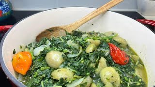 Bitekuteku Recette Congolaise Lėgumes vert aux aubergines Callaloo [upl. by Svend]