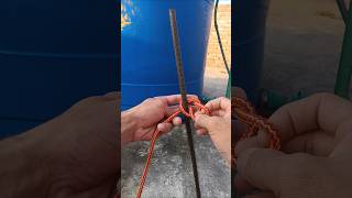 Strong hitch knot how rope diy [upl. by Ganny]