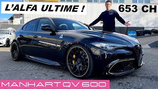 Essai Alfa Romeo Giulia Quadrifoglio Manhart QV600 – Mieux qu’une GTAm [upl. by Yule]