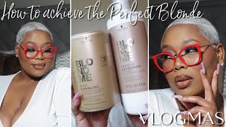 HOW TO GET ✨ICY✨ PLATINUM HAIR IN ONE DAY BLACK TO BLONDE HAIR  VLOGMAS 2022  DAY 12  BetheBeat [upl. by Hudson]